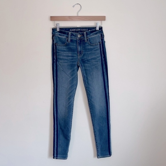 American Eagle Women’s Side Striped Jeggings - Picture 1 of 7